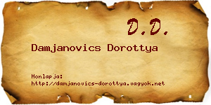 Damjanovics Dorottya névjegykártya