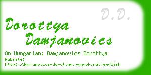 dorottya damjanovics business card